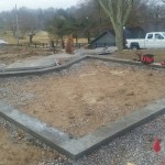  Footer of split-putting green finished